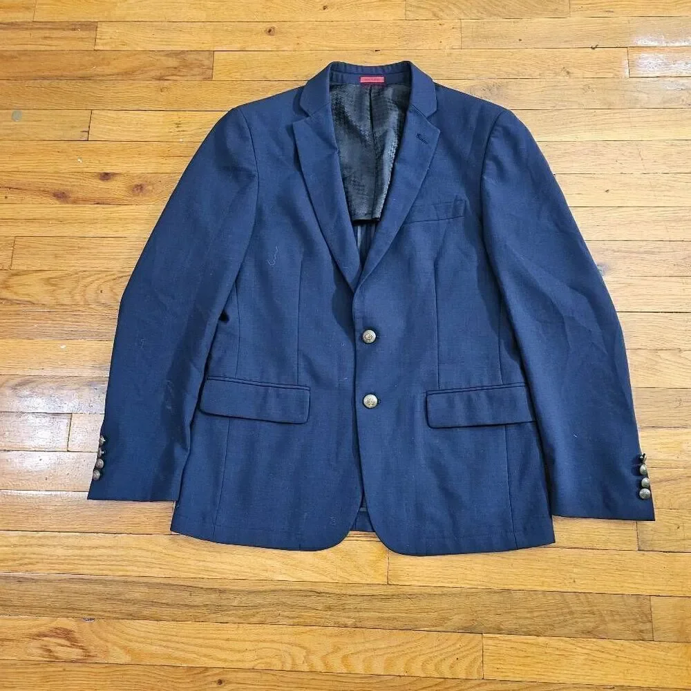 John Varvatos Star USA Blue Wool Blazer Jacket 38R